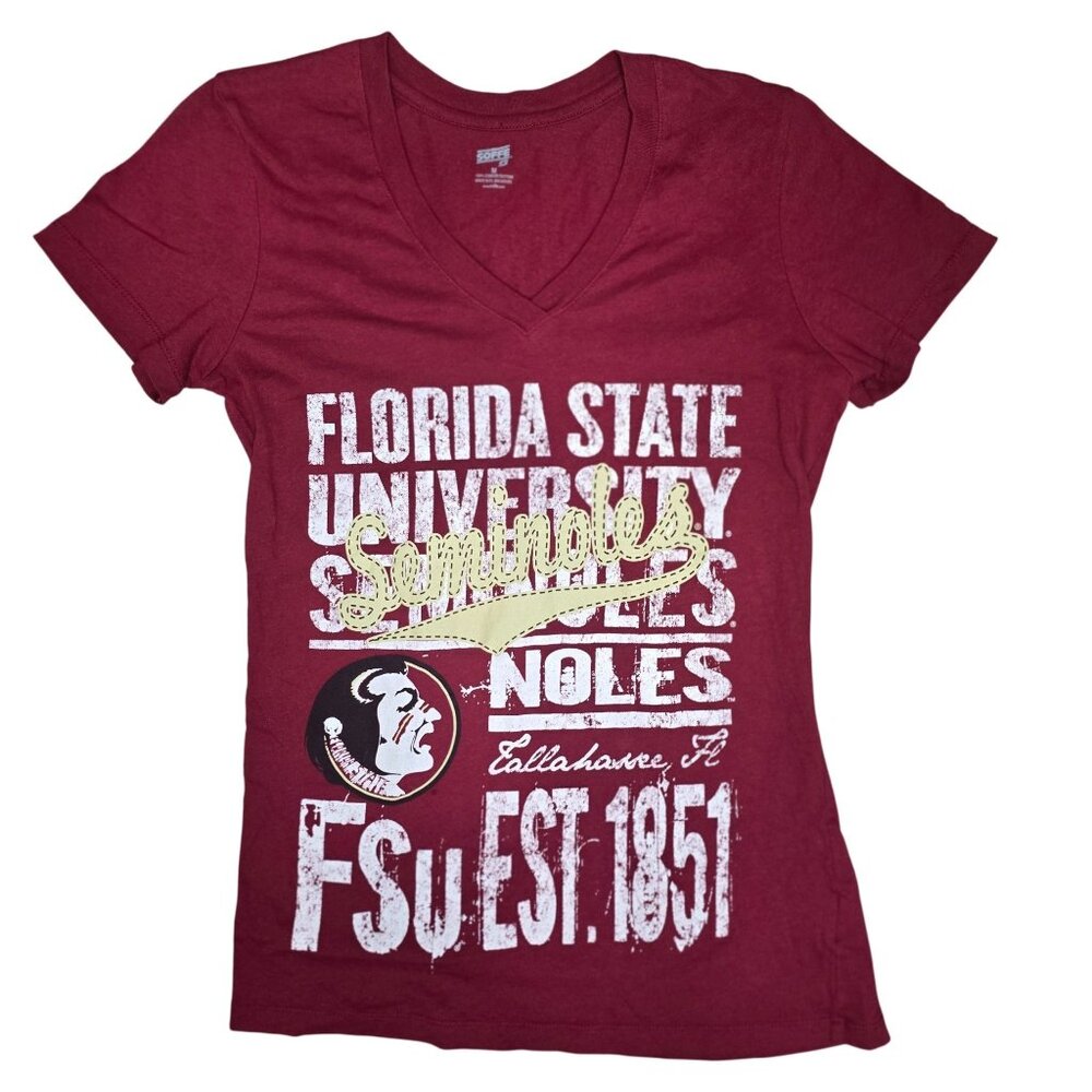 Florida State University Seminoles Women's Red T-Shirt By Soffe Size M Florida